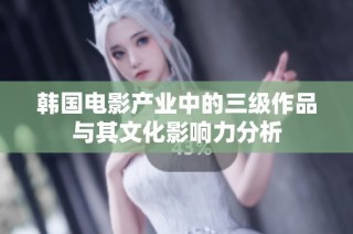 韩国电影产业中的三级作品与其文化影响力分析