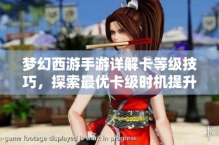 梦幻西游手游详解卡等级技巧，探索最优卡级时机提升游戏乐趣