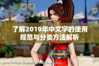 了解2019年中文字的使用规范与分类方法解析