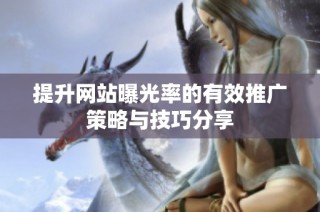 提升网站曝光率的有效推广策略与技巧分享