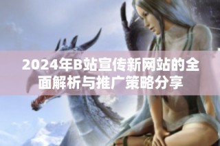 2024年B站宣传新网站的全面解析与推广策略分享