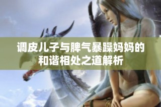 调皮儿子与脾气暴躁妈妈的和谐相处之道解析