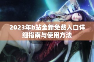 2023年b站全新免费入口详细指南与使用方法
