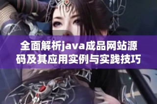 全面解析java成品网站源码及其应用实例与实践技巧
