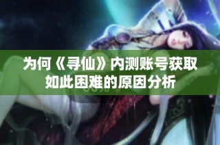 为何《寻仙》内测账号获取如此困难的原因分析