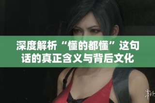 深度解析“懂的都懂”这句话的真正含义与背后文化