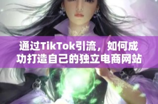 通过TikTok引流，如何成功打造自己的独立电商网站