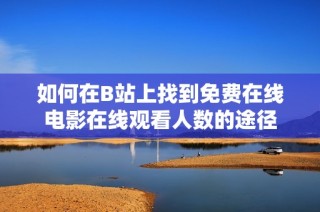 如何在B站上找到免费在线电影在线观看人数的途径
