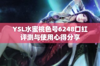YSL水蜜桃色号6248口红评测与使用心得分享