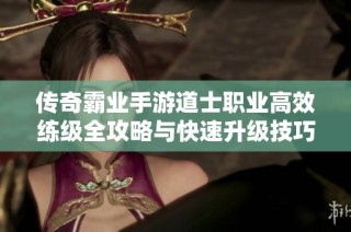 传奇霸业手游道士职业高效练级全攻略与快速升级技巧分享