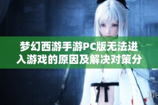 梦幻西游手游PC版无法进入游戏的原因及解决对策分析