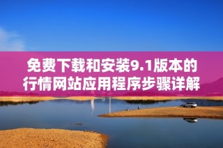 免费下载和安装9.1版本的行情网站应用程序步骤详解