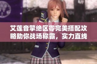 艾莲音擎绝区零完美搭配攻略助你战场称霸，实力直线上升的秘籍揭秘