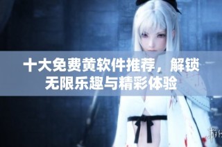 十大免费黄软件推荐，解锁无限乐趣与精彩体验