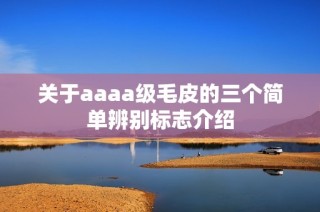 关于aaaa级毛皮的三个简单辨别标志介绍