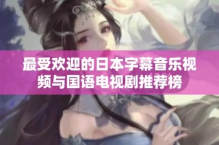 最受欢迎的日本字幕音乐视频与国语电视剧推荐榜