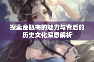 探索金瓶梅的魅力与背后的历史文化深意解析