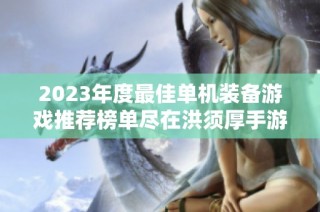 2023年度最佳单机装备游戏推荐榜单尽在洪须厚手游网，快来探索吧！