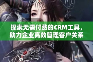 探索无需付费的CRM工具，助力企业高效管理客户关系