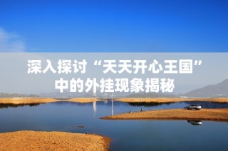 深入探讨“天天开心王国”中的外挂现象揭秘
