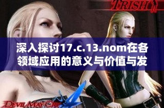 深入探讨17.c.13.nom在各领域应用的意义与价值与发展前景分析