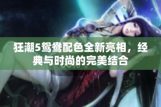 狂潮5鸳鸯配色全新亮相，经典与时尚的完美结合