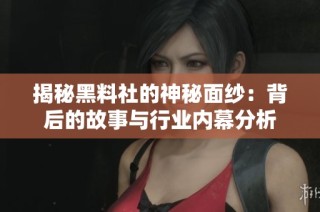 揭秘黑料社的神秘面纱：背后的故事与行业内幕分析