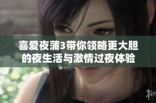 喜爱夜蒲3带你领略更大胆的夜生活与激情过夜体验