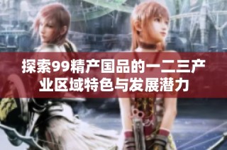 探索99精产国品的一二三产业区域特色与发展潜力