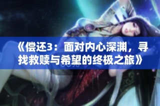 《偿还3：面对内心深渊，寻找救赎与希望的终极之旅》