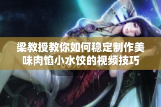 梁教授教你如何稳定制作美味肉馅小水饺的视频技巧