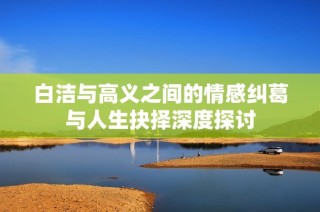 白洁与高义之间的情感纠葛与人生抉择深度探讨