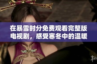 在暴雪时分免费观看完整版电视剧，感受寒冬中的温暖爱情故事