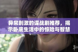 异常刺激的谍战剧推荐，揭示卧底生活中的惊险与智慧