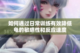 如何通过日常训练有效降低龟的敏感性和反应速度