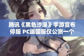 腾讯《黑色沙漠》手游宣布停服 PC端国服仅公测一个月引发玩家热议