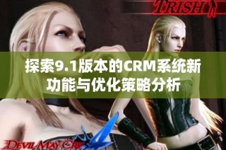 探索9.1版本的CRM系统新功能与优化策略分析