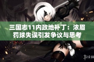 三国志11内政地补丁：浓眉罚球失误引发争议与思考