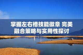 掌握左右槽技能徽章 完美融合策略与实用性探讨