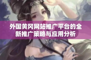 外国黄冈网站推广平台的全新推广策略与应用分析