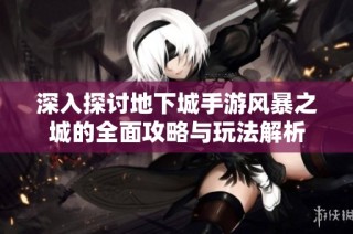 深入探讨地下城手游风暴之城的全面攻略与玩法解析