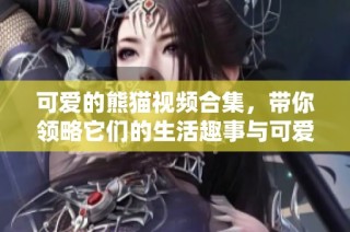 可爱的熊猫视频合集，带你领略它们的生活趣事与可爱瞬间