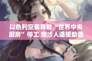 以色列空袭导致“世界中央厨房”停工 加沙人道援助面临严峻挑战