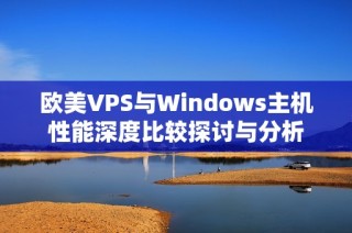 欧美VPS与Windows主机性能深度比较探讨与分析