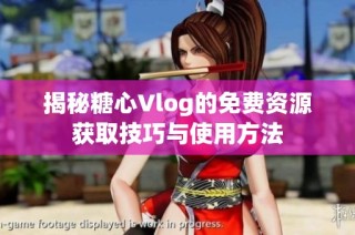 揭秘糖心Vlog的免费资源获取技巧与使用方法