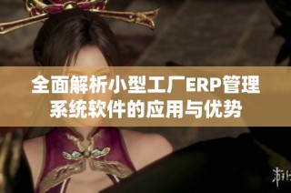 全面解析小型工厂ERP管理系统软件的应用与优势
