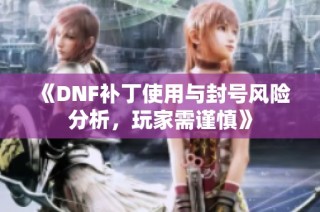 《DNF补丁使用与封号风险分析，玩家需谨慎》