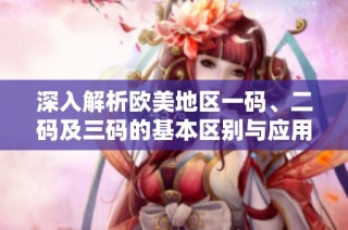 深入解析欧美地区一码、二码及三码的基本区别与应用