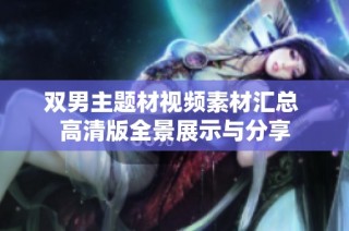 双男主题材视频素材汇总 高清版全景展示与分享