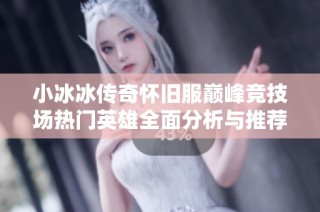 小冰冰传奇怀旧服巅峰竞技场热门英雄全面分析与推荐指南